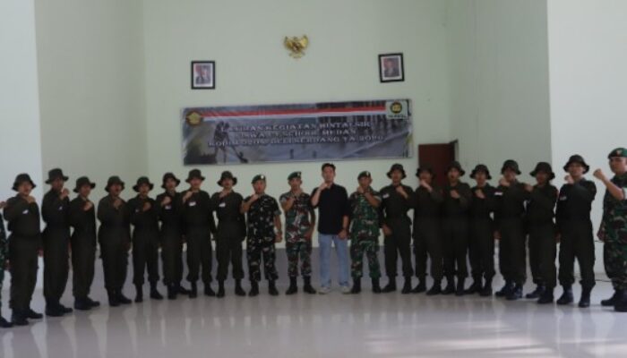 Kodim 0204/DS Buka Latihan Bintalsik UT School Batch 40 Medan TA 2026