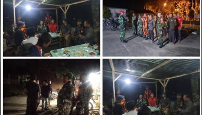 Patroli Siskamling, Koramil 21/TJ dan Ormas PP Bersinergi Jaga Kamtibmas di STM Hulu