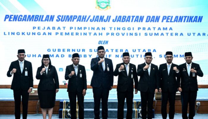 Bobby Lantik Tiga Pejabat Pimpinan Tinggi Pratama