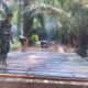 Personil Kodim DS Bersama Warga Bangun Jembatan Kelapa Bajohom