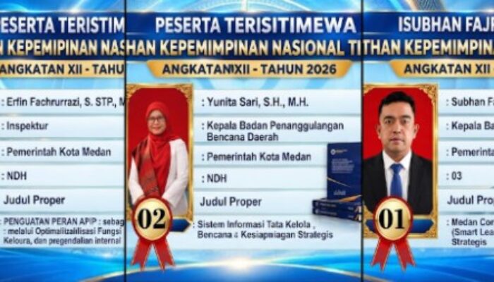 Tiga Pejabat Pemko Medan Sabet 3 Besar PKN II 2026