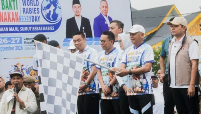 Wawalko dan Wagubsu Lepas Peserta Jalan Santai Peringati World Rabies Day 2026