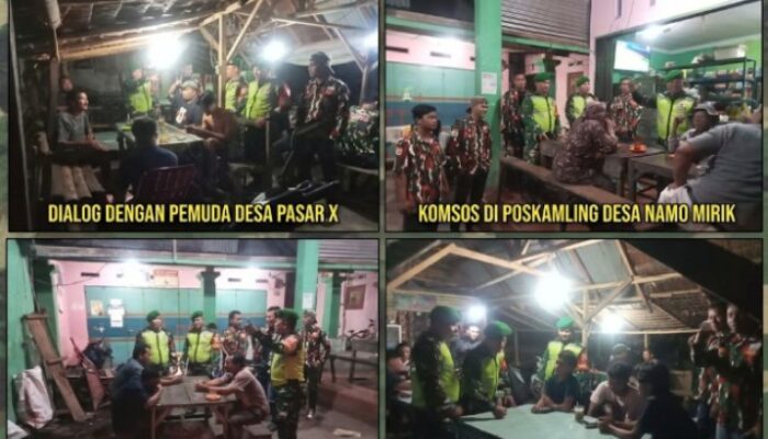Babinsa Koramil 02/KTB Gandeng Ormas Patroli Bersama