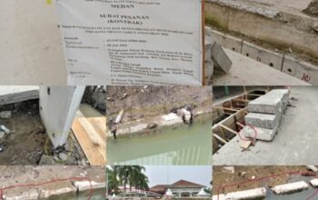 Proyek Drainase Rp6,9 Miliar di Medan Marelan Disorot, U-Ditch Retak dan Rompal, LP3 Desak APH Turun Tangan