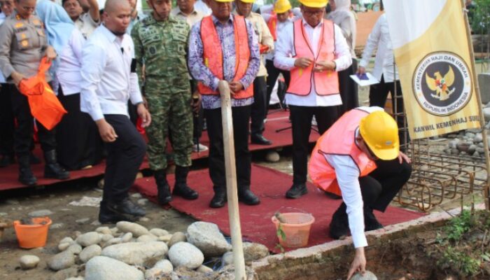 Dandim DS Hadiri Peletakan Batu Pertama Kantor Kementerian Haji dan Umrah Sergai